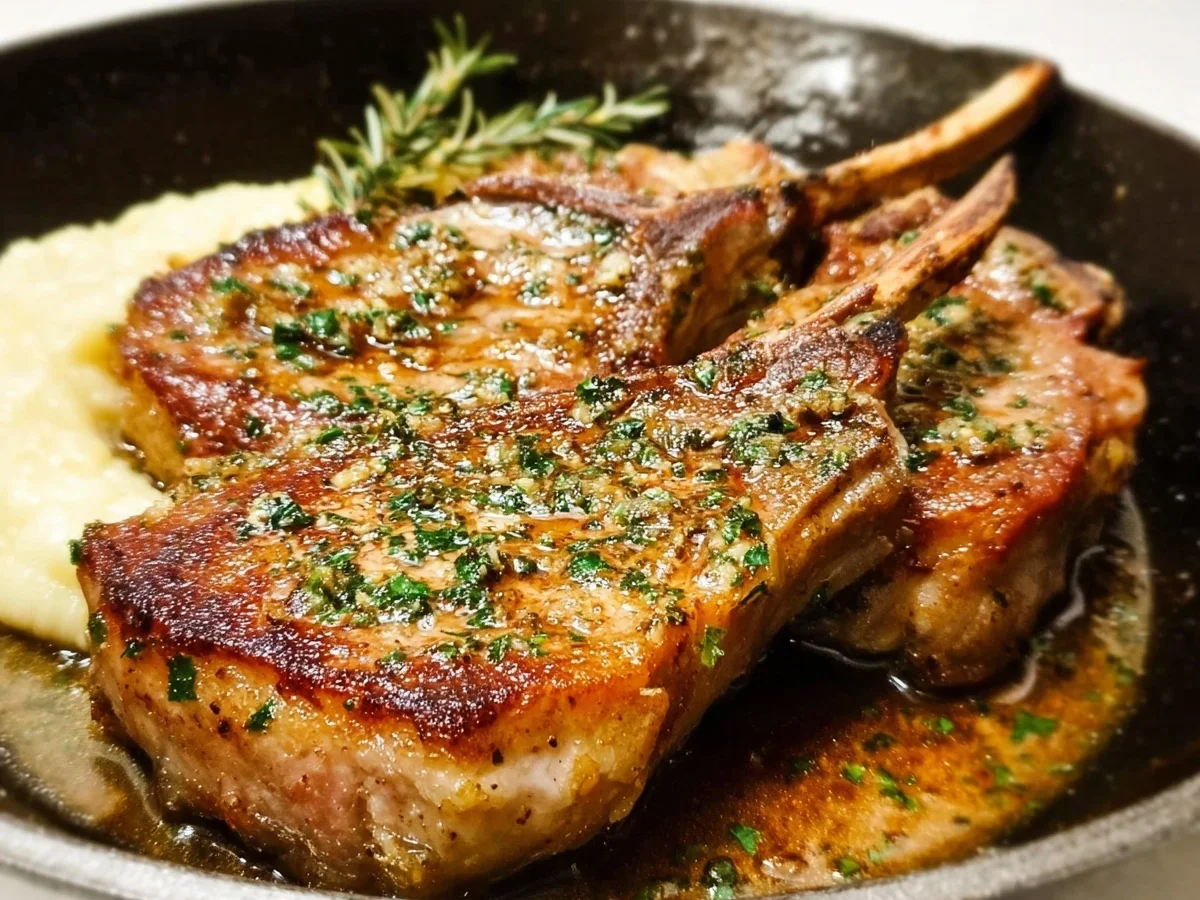 20-Minute Garlic Butter Pan Seared Lamb Chops - Image 1