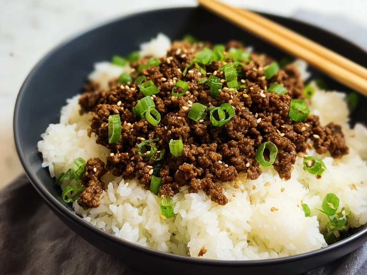 25-Minute Korean Ground Beef Bowl: Easy Weeknight Meal - Image 1