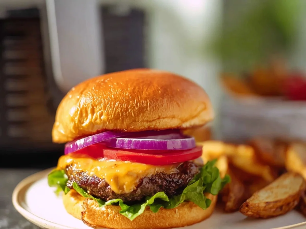 Air Fryer Frozen Burgers: Quick, Juicy Weeknight Meal - Image 1