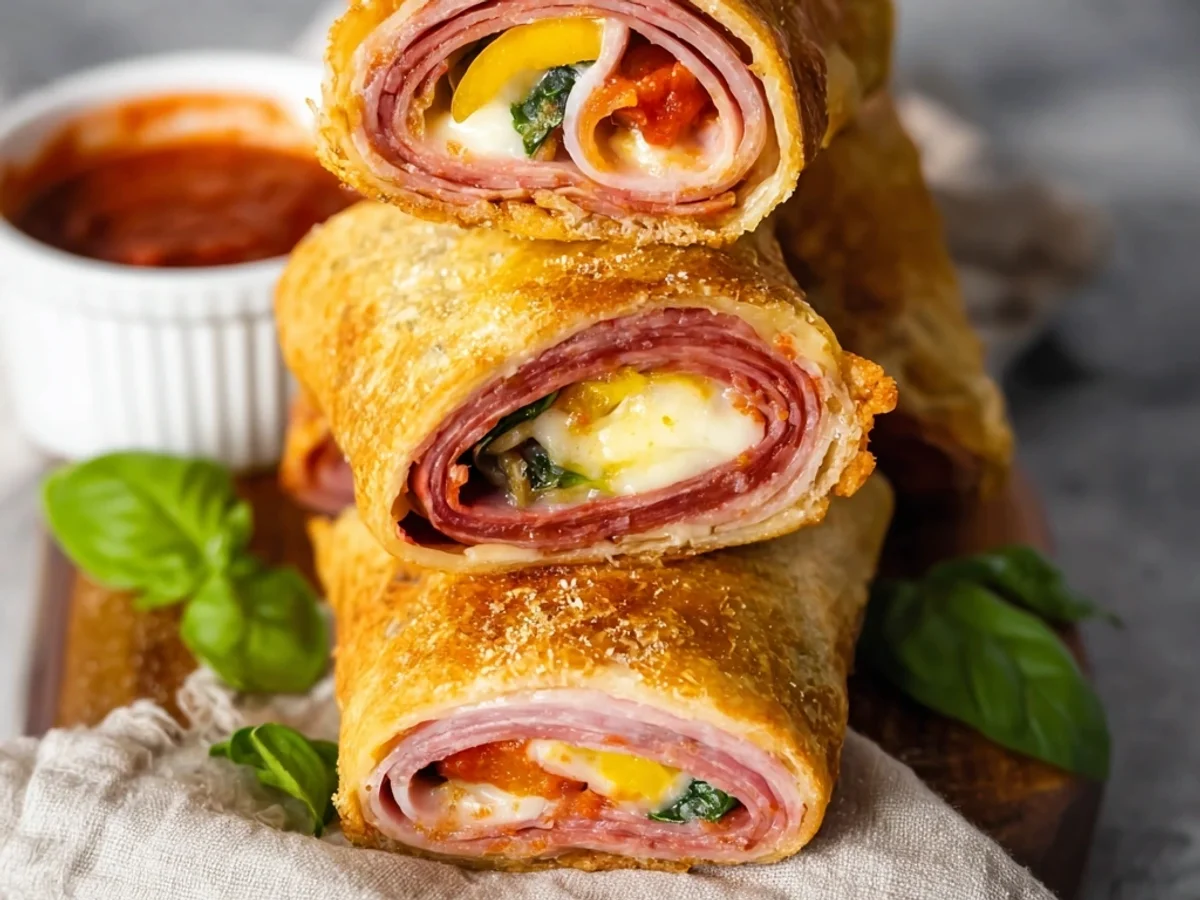 Air Fryer Hot Italian Wraps: Crispy, Spicy - Image 1