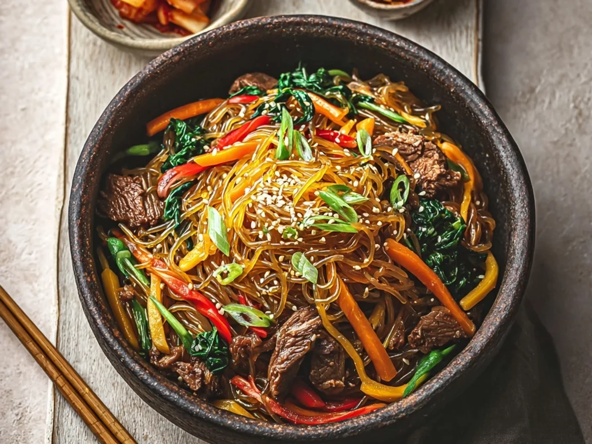 Authentic Korean Japchae Noodles: A Family Favorite - Image 1