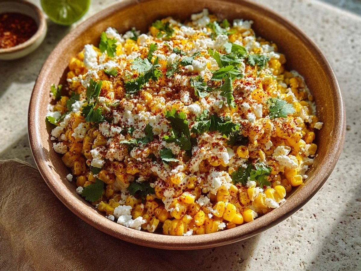 Authentic Mexican Street Corn Salad: Creamy, Tangy, Fresh - Image 1