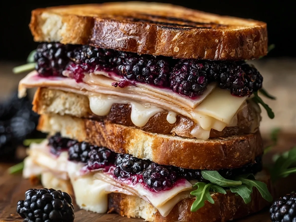 Blackberry Brie Turkey Ham Sandwich: Sweet & Savory - Image 2