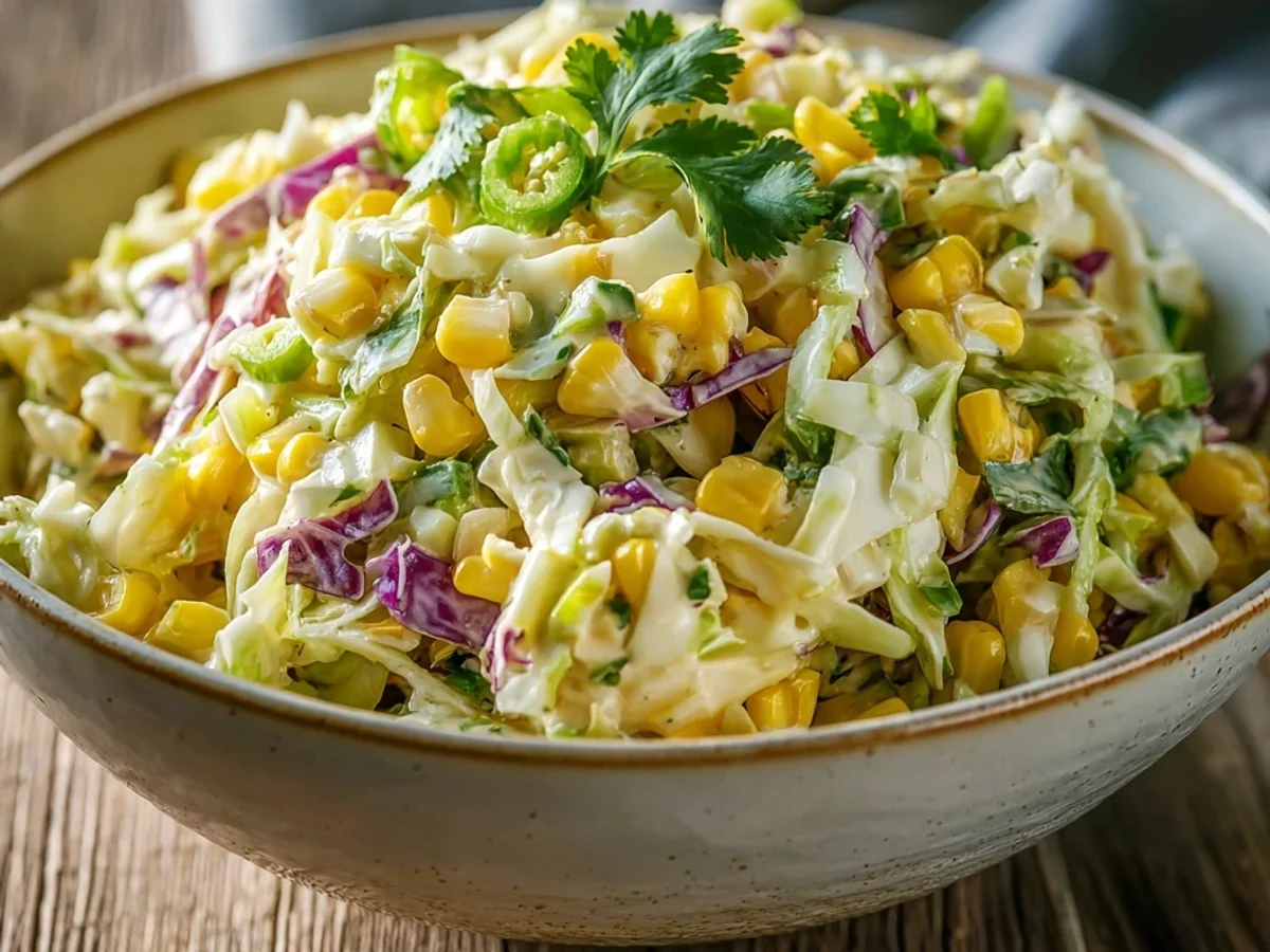 Bold Jalapeno Corn Coleslaw: A Zesty Summer Side - Image 2