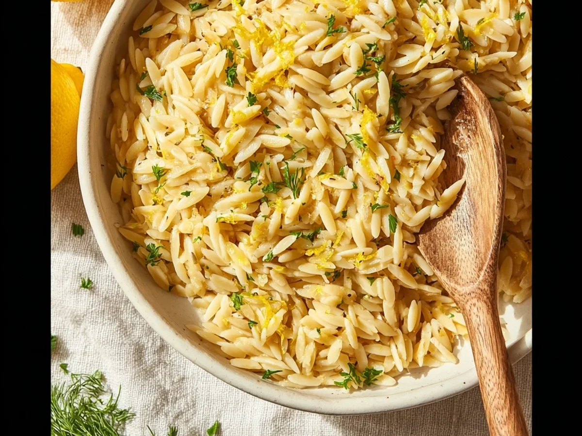 Bright Lemon Orzo Pasta: Quick Zesty Delight - Image 2