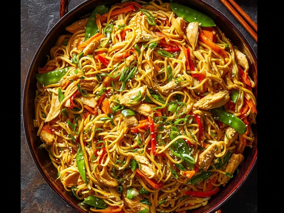 Classic Chicken Chow Mein: Stir-Fried Noodles Delight - Image 2