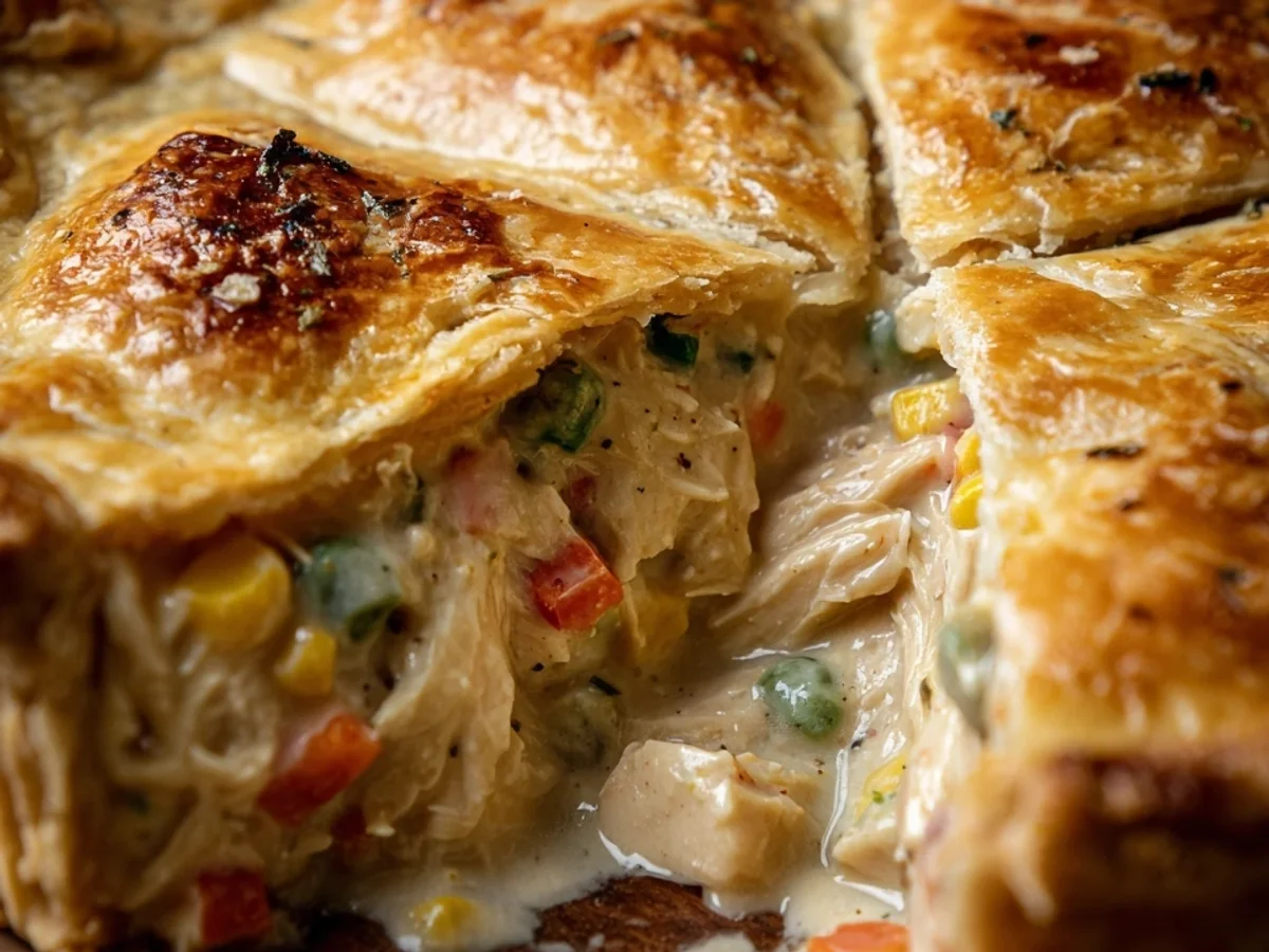 Classic Chicken Pot Pie with Flaky Homemade Crust - Image 1