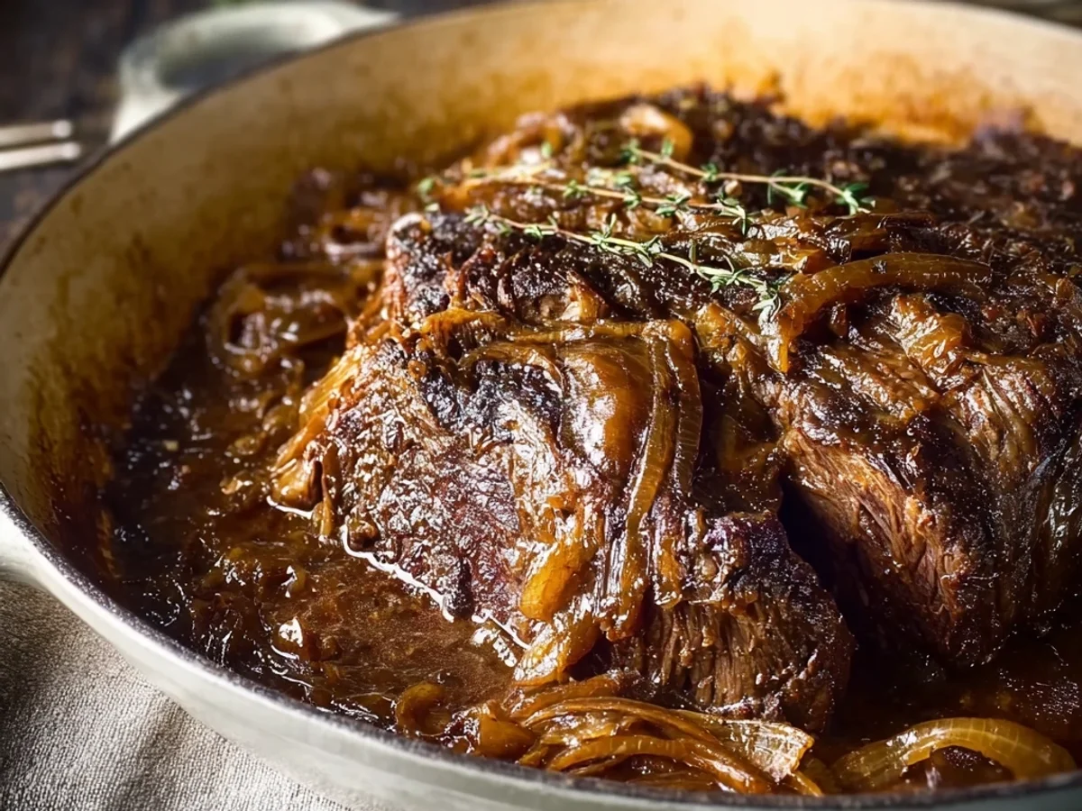 Comforting French Onion Pot Roast: Slow-Cooked Delight - Image 1