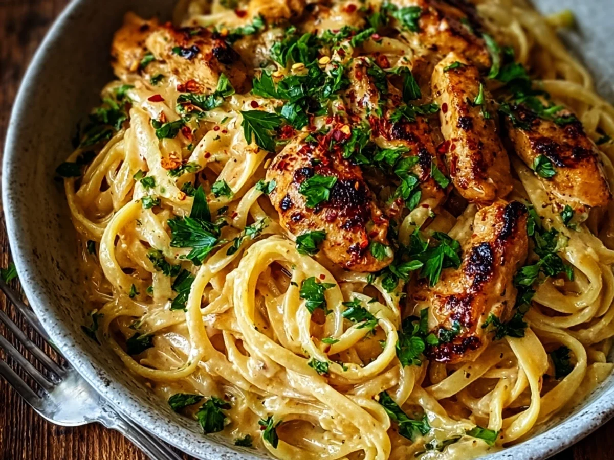 Cowboy Butter Chicken Linguine Recipe - Image 1