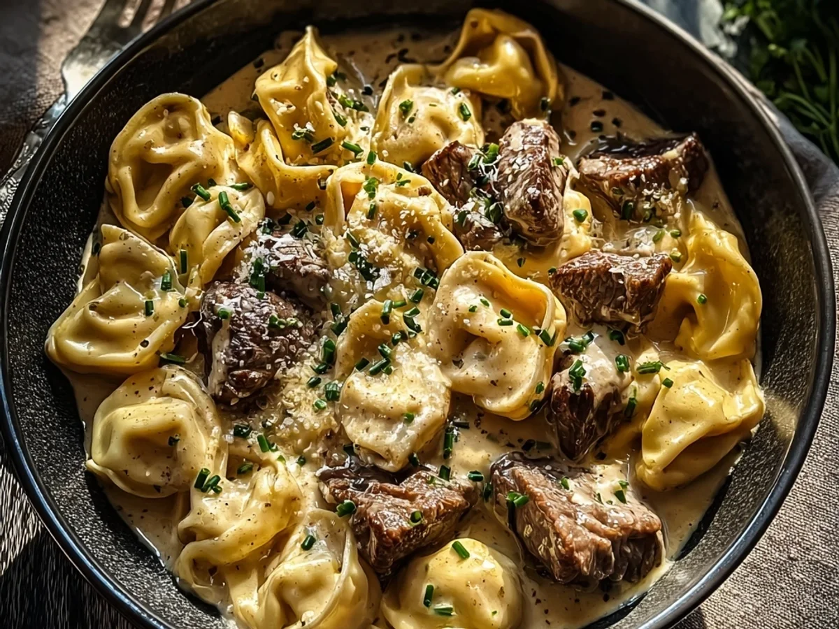 Cracked Garlic Steak Tortellini: Rich Creamhouse Sauce - Image 2
