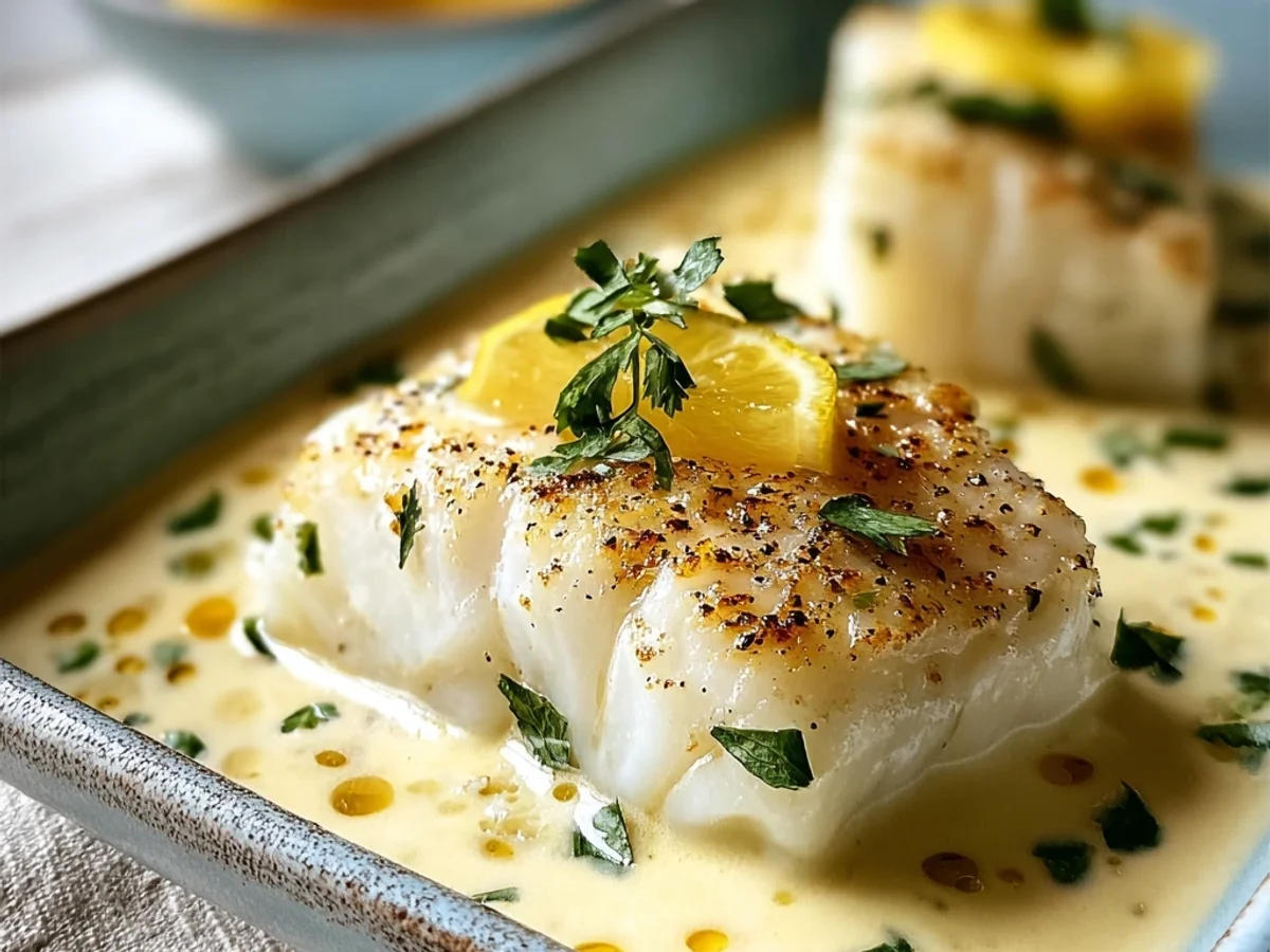 Creamy Baked Cod in Coconut Lemon Sauce - Image 2