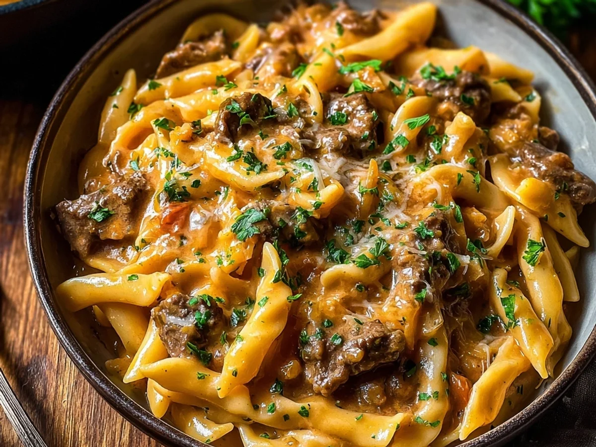 Creamy Beef Pasta Recipe: Homestyle Weeknight Comfort - Image 1