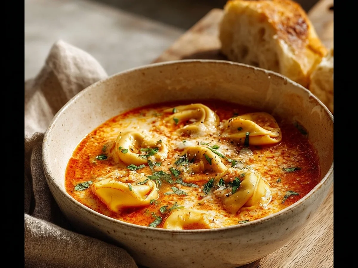 Creamy Cheesy Tomato Tortellini Soup for Comfort - Image 2