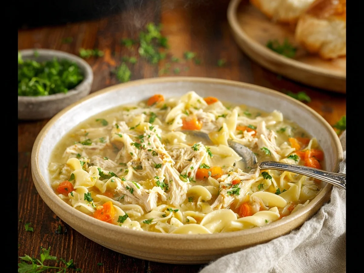 Creamy Chicken Noodle Soup Crockpot: Simple & Satisfying - Image 2
