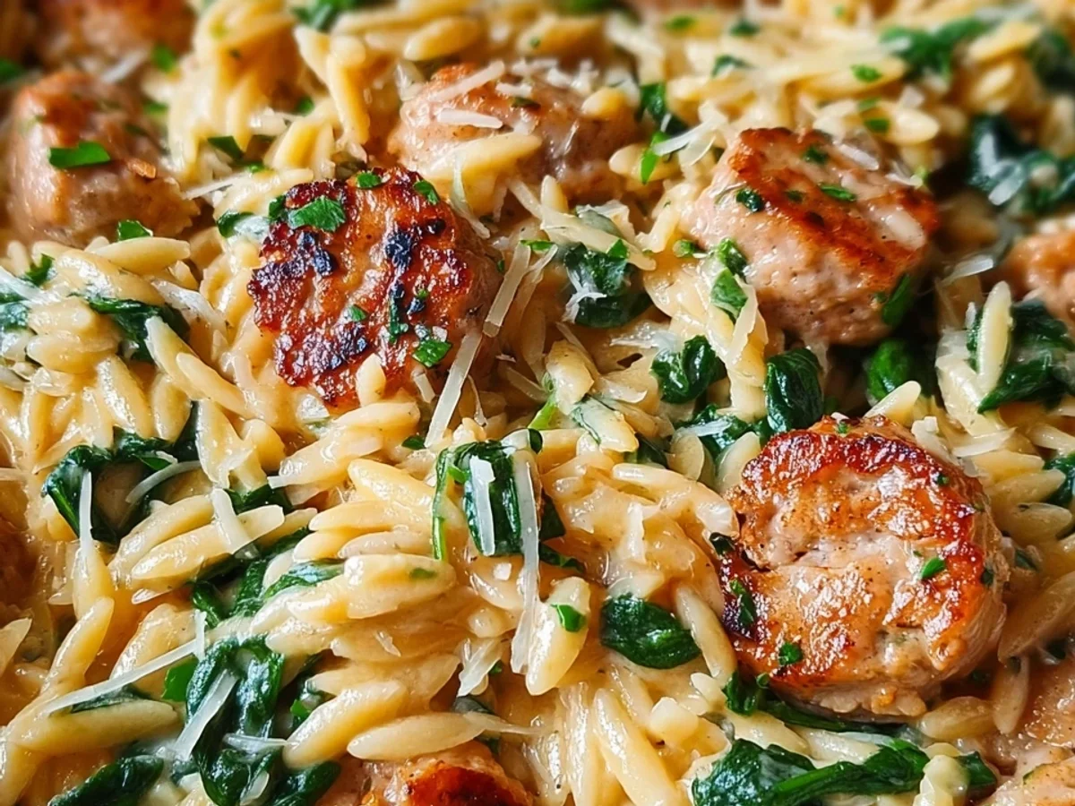 Creamy Chicken Sausage Orzo: Simple Weeknight Meal - Image 2