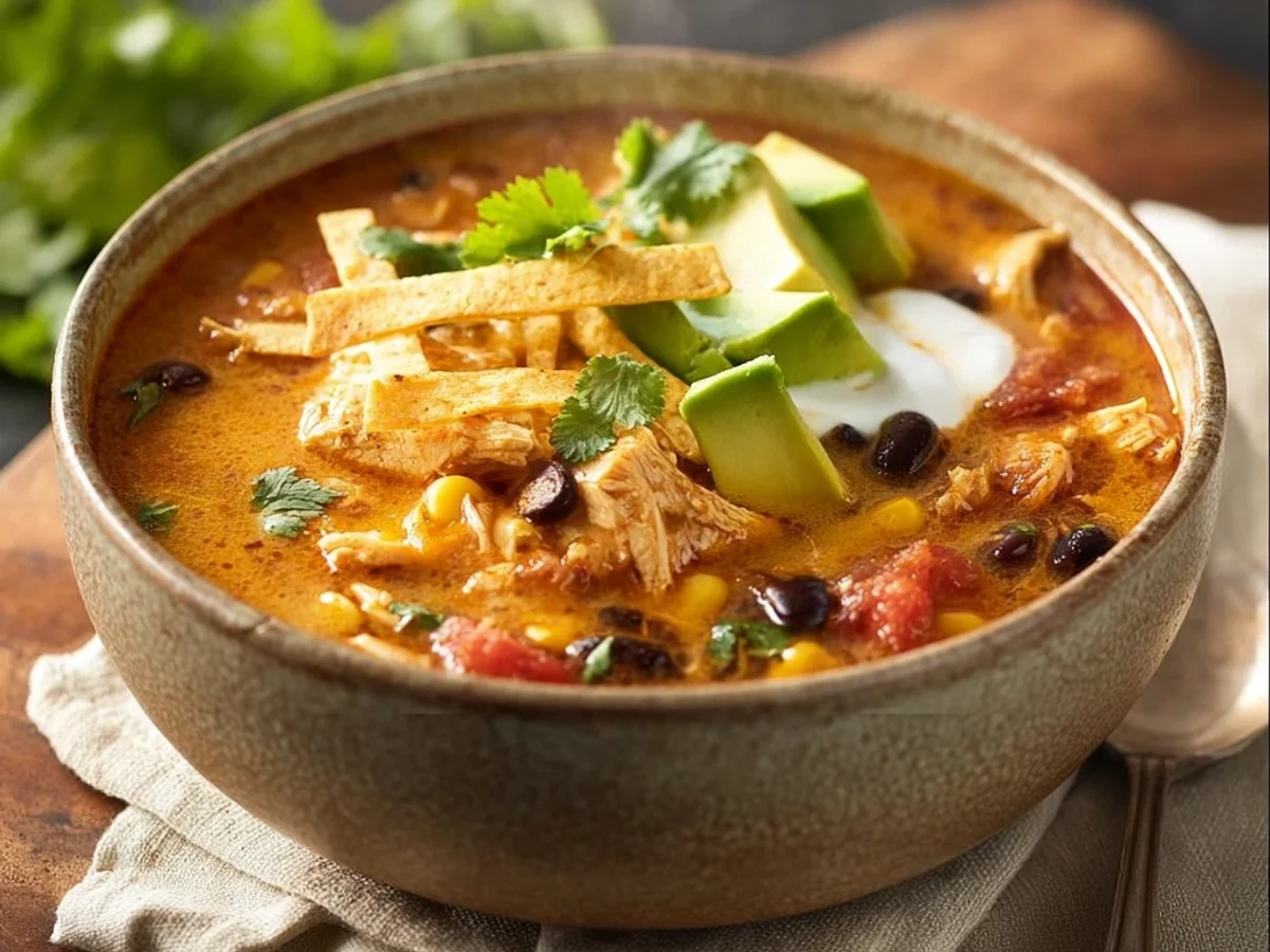 Creamy Chicken Tortilla Soup: Velvety & Flavorful - Image 2