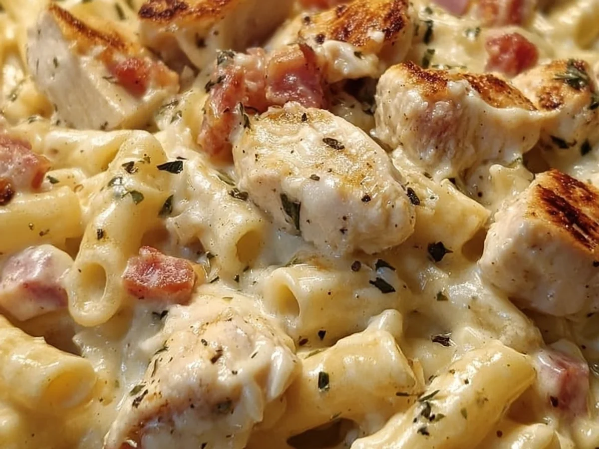 Creamy Chicken Turkey Ham Ranch Pasta Comfort Meal - Image 2