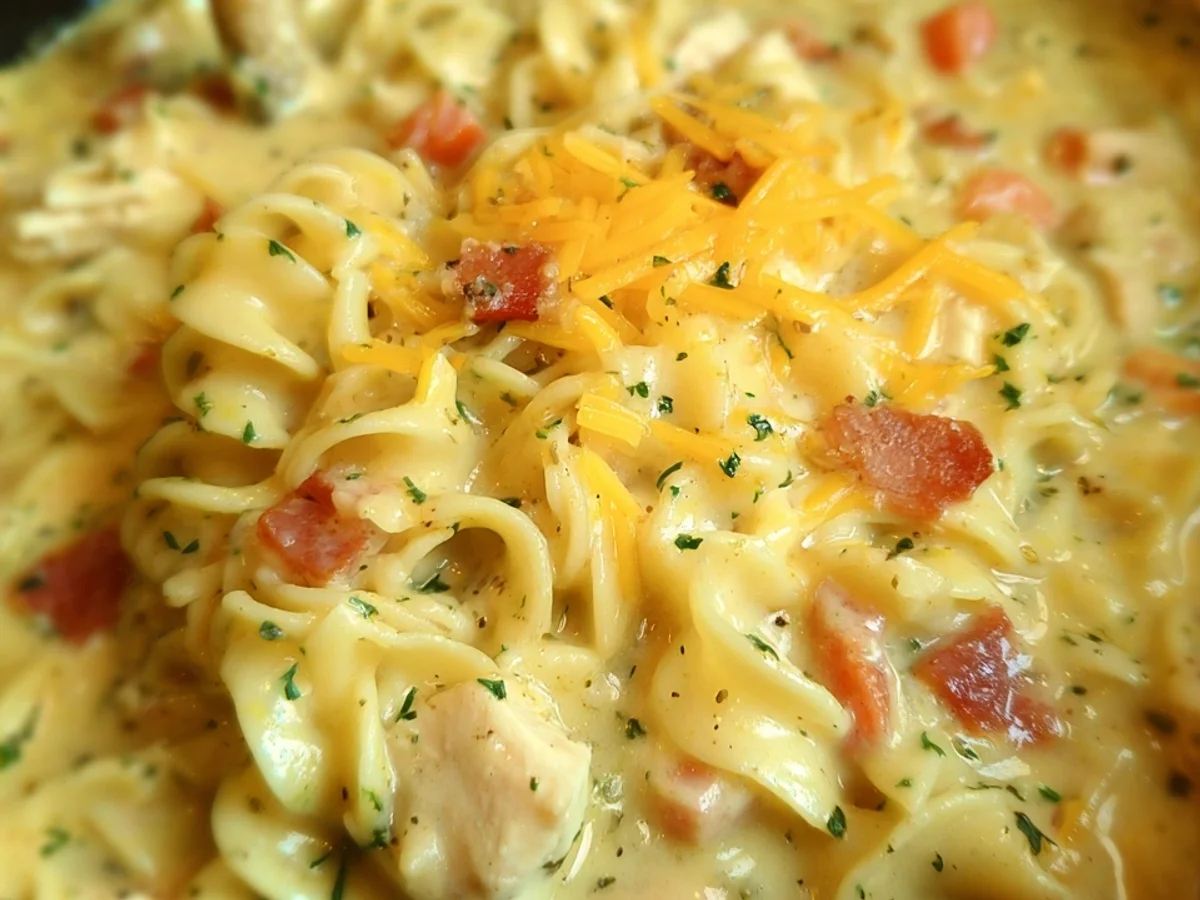 Creamy Crack Chicken Noodle Soup: Easy Comfort Food - Image 2