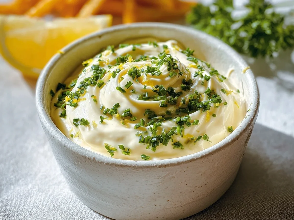Creamy Garlic Easy Homemade Aioli Recipe - Image 1