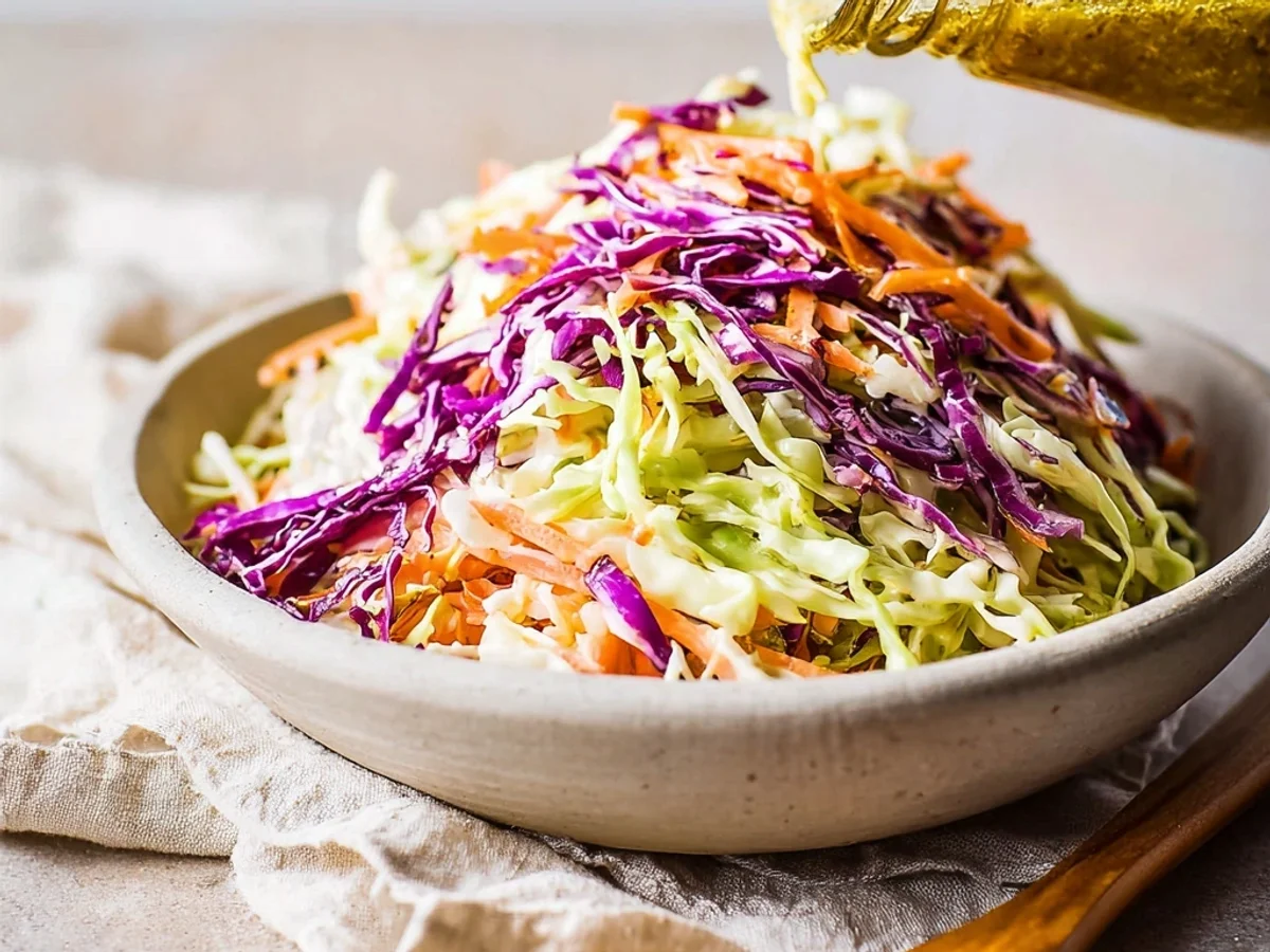 Creamy Homemade Coleslaw: Tangy & Fresh Recipe - Image 1