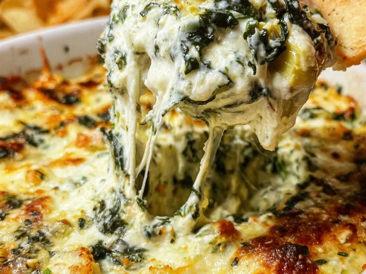 Creamy Hot Spinach Artichoke Dip Recipe - Image 2
