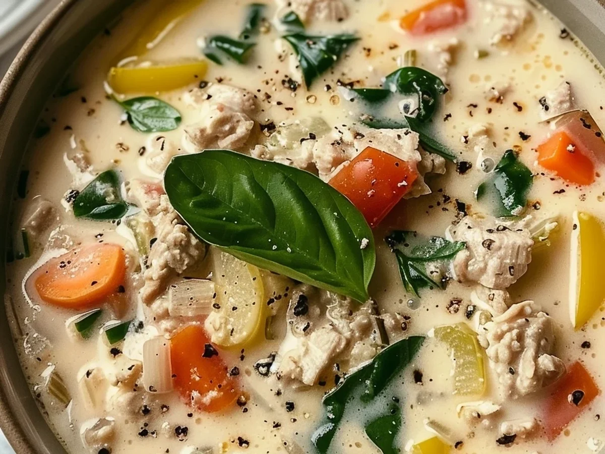 Creamy Italian Ground Chicken Soup: Simple, Rich Comfort - Image 1