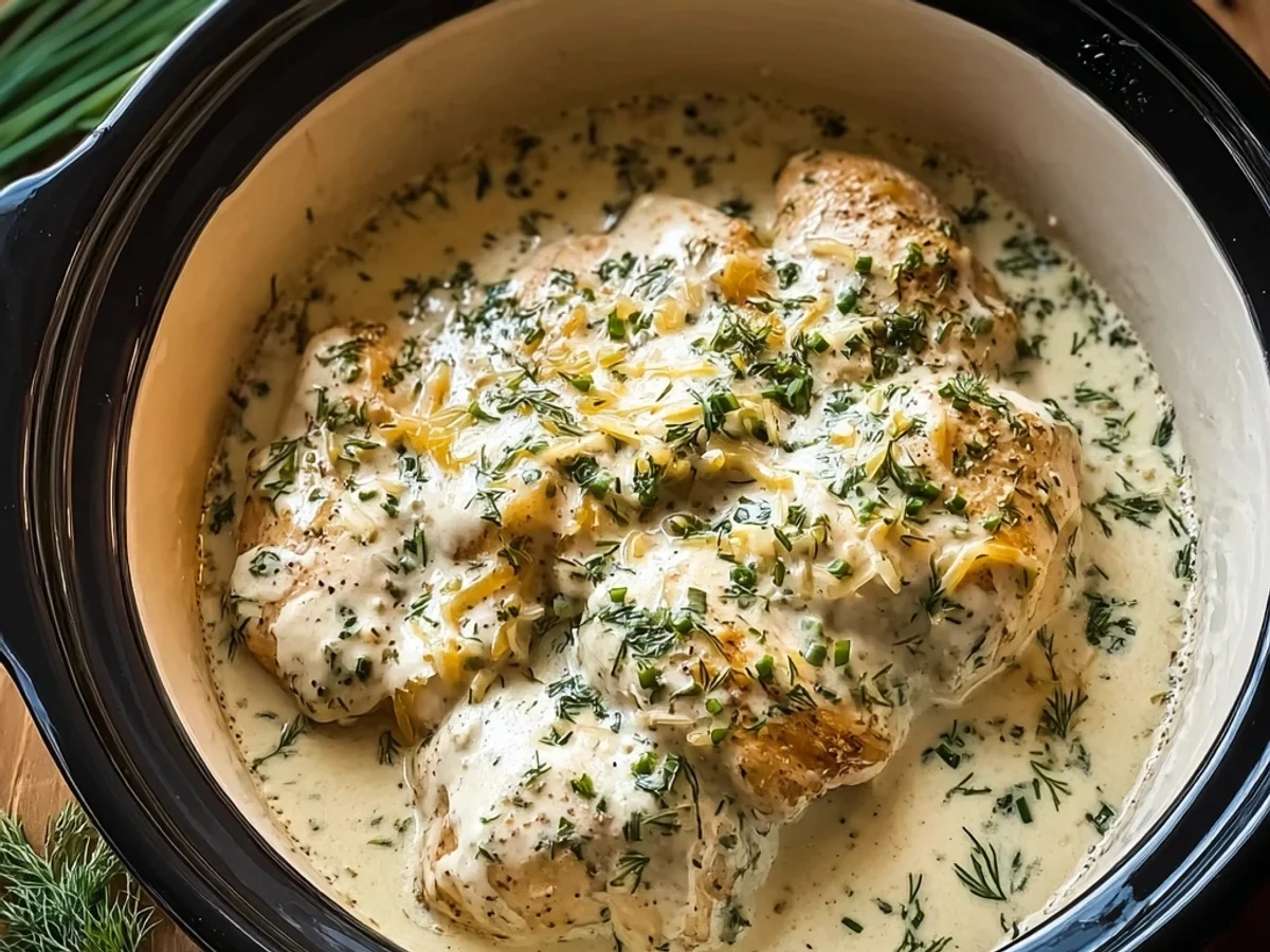 Creamy Ranch Chicken Crockpot Recipe - Easy & Tender - Image 1
