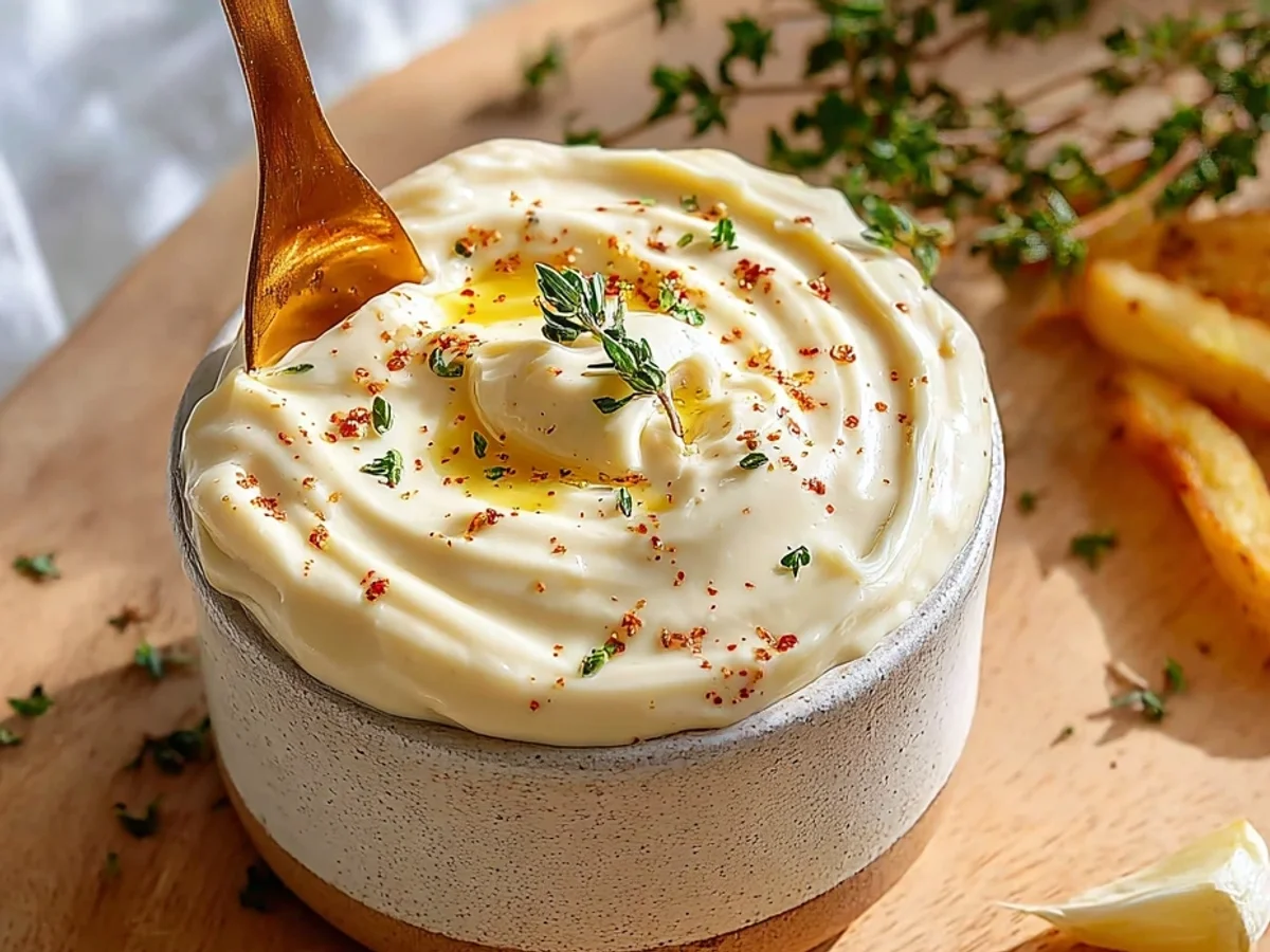 Creamy Roasted Garlic Aioli Sauce: Easy & Flavorful - Image 1