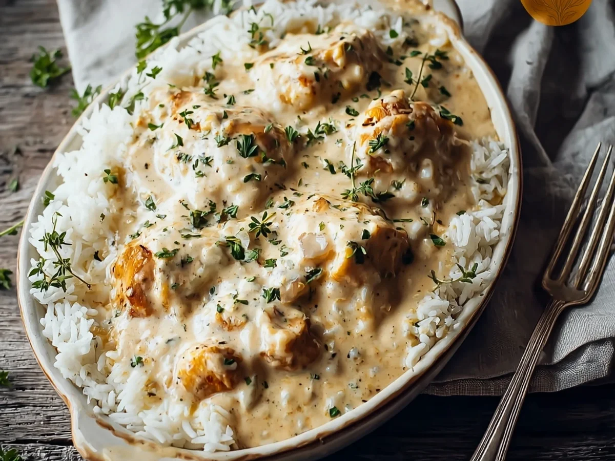 Creamy Smothered Chicken & Rice One-Pan Wonder - Image 2
