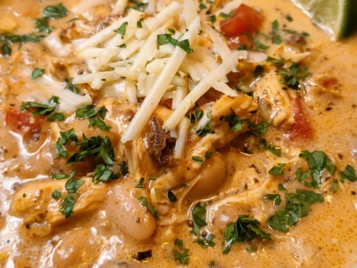 Creamy White Chicken Chili with Cream Cheese - Image 2