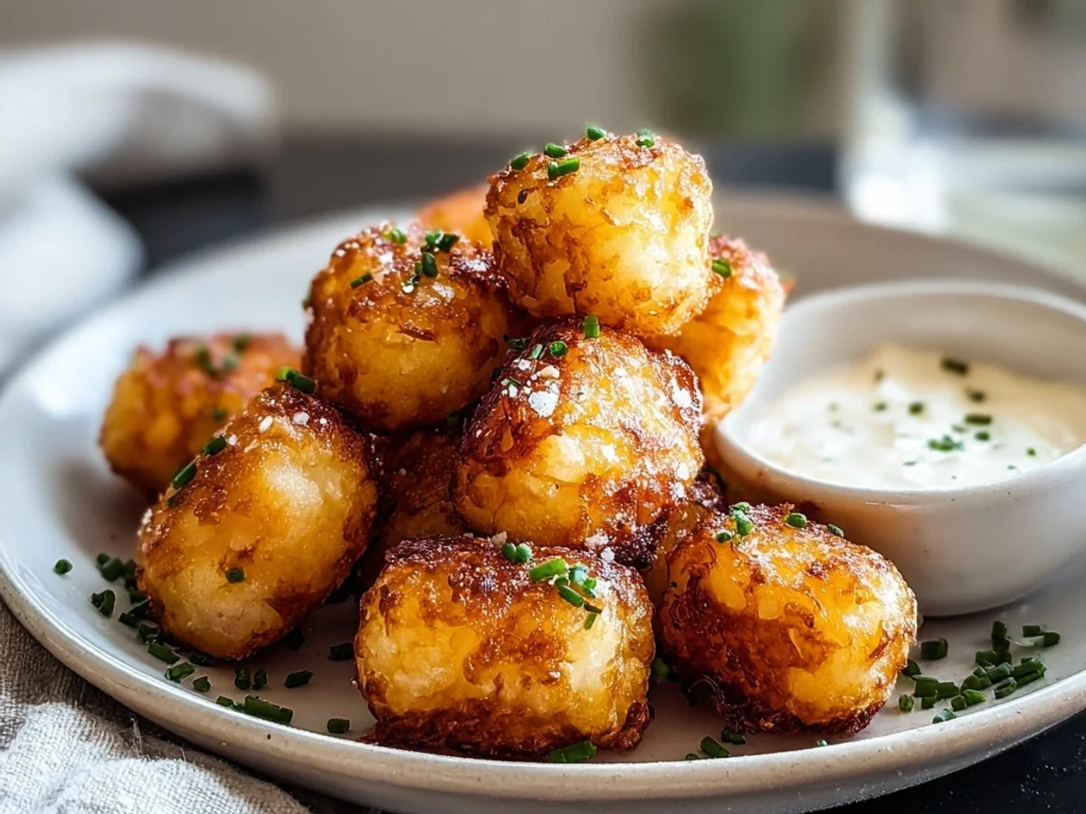Crispy 2-Ingredient Cottage Cheese Tots: Quick Snack - Image 1