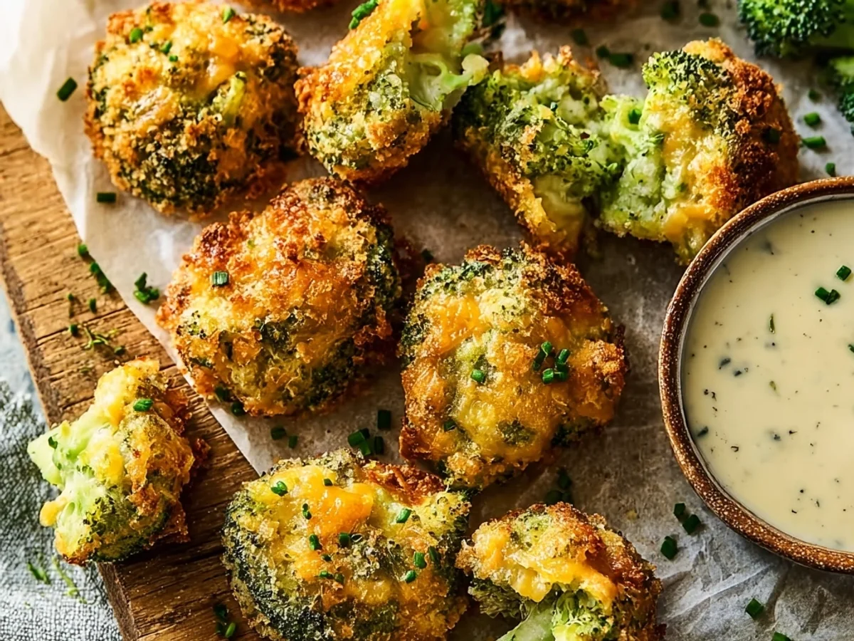 Crispy Air Fryer Broccoli Cheddar Poppers: Snack Time Magic - Image 1