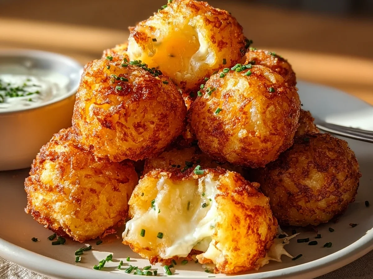 Crispy Air Fryer Cheesy Mashed Potato Balls - Image 1