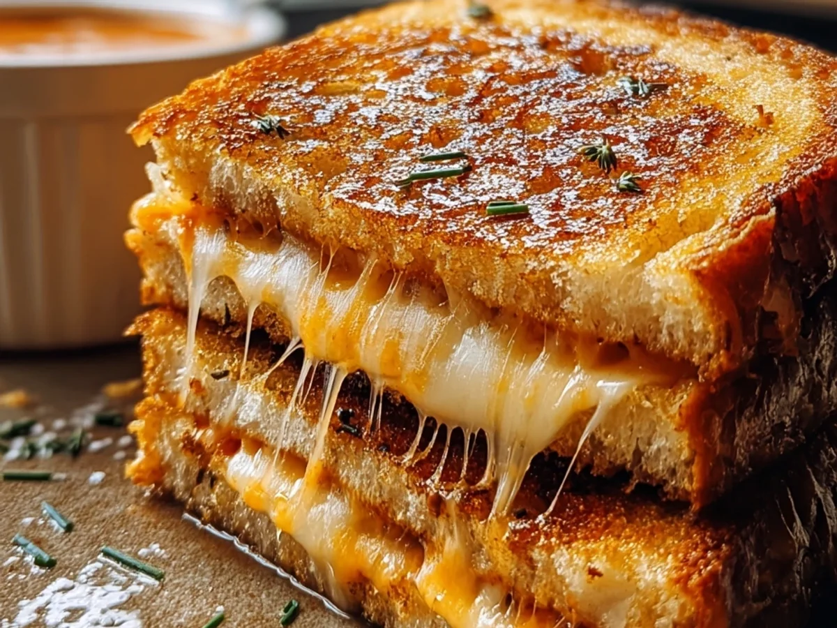 Crispy Air Fryer Grilled Cheese: Golden & Cheesy - Image 1