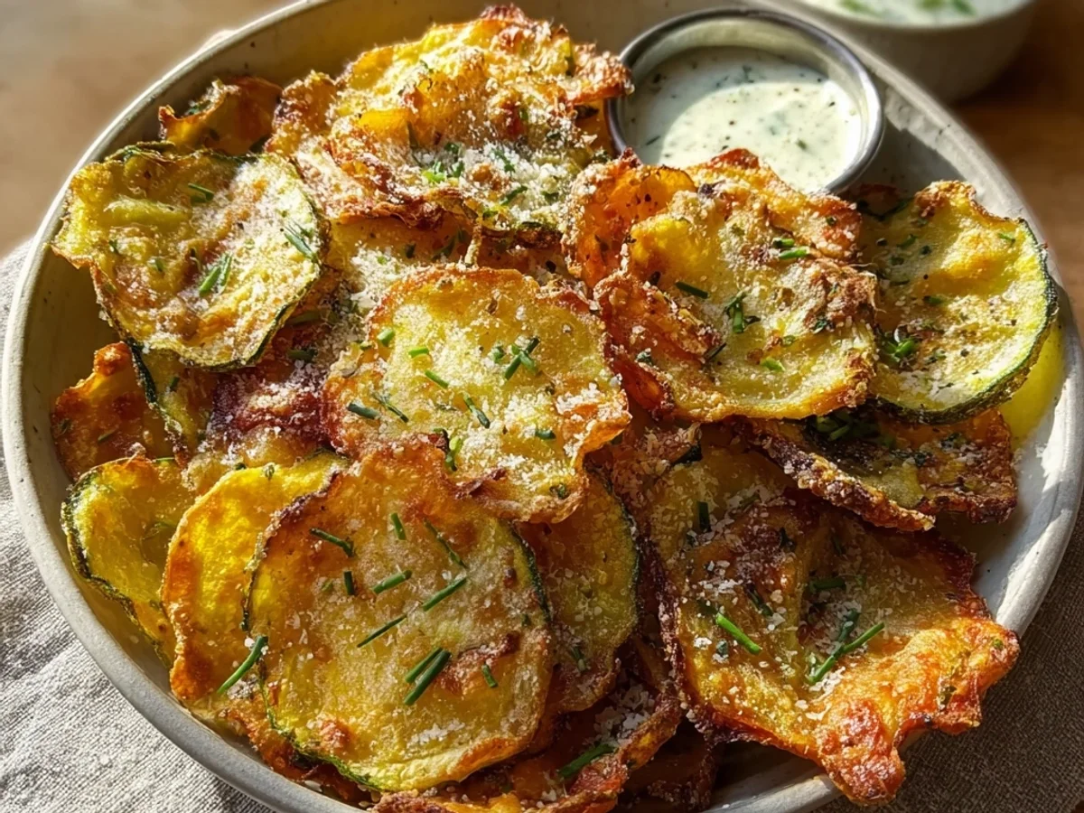 Crispy Air Fryer Parmesan Veggie Chips You'll Love - Image 1