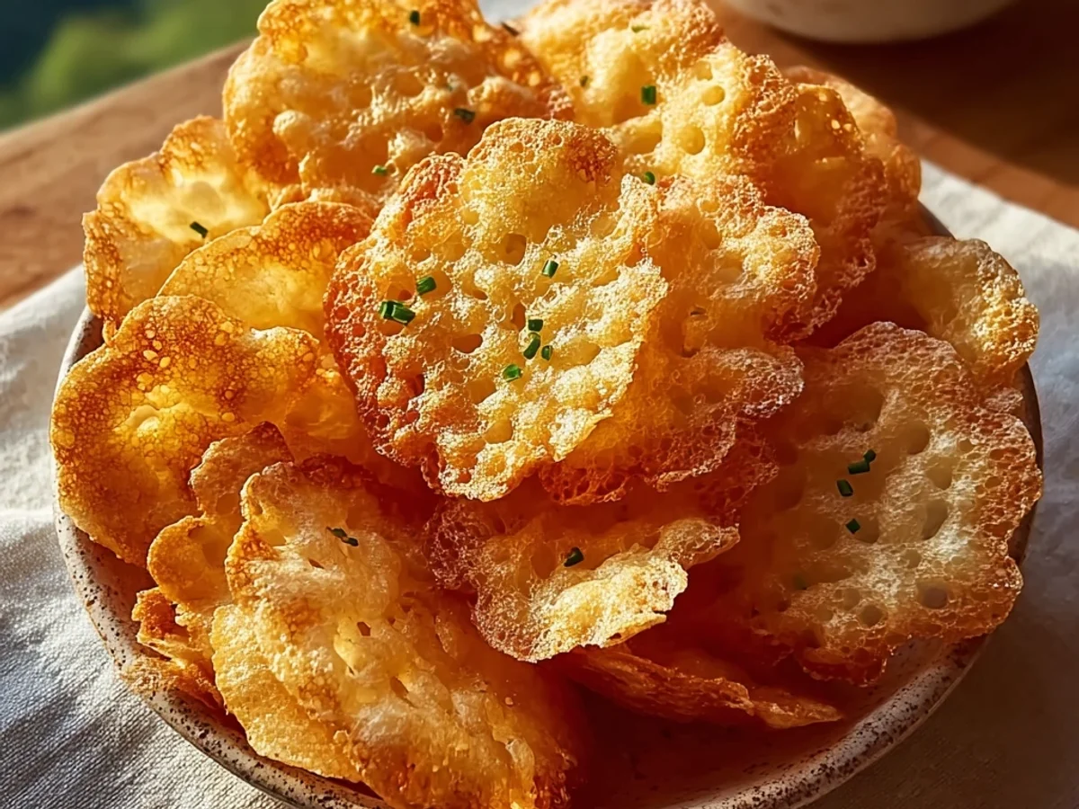Crispy Cottage Cheese Chips: Easy High-Protein Snack - Image 1