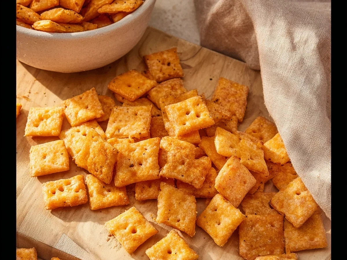 Crispy Homemade Cheez-Its: A Cheesy Snack Recipe - Image 2