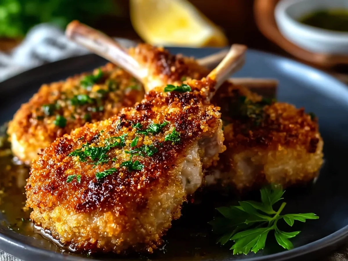 Crispy Parmesan Crusted Lamb Chops Recipe - Image 2