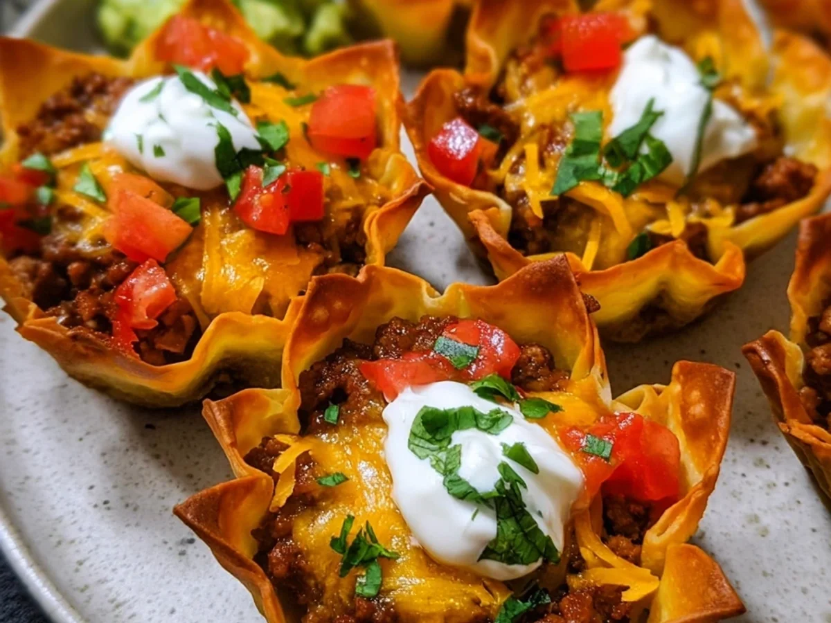 Crispy Taco Cups: Quick Game Day Appetizer - Image 1