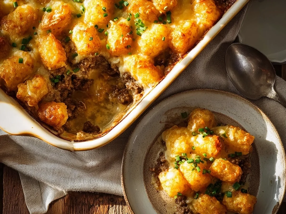 Crispy Tater Tot Casserole with Hearty Ground Beef - Image 2