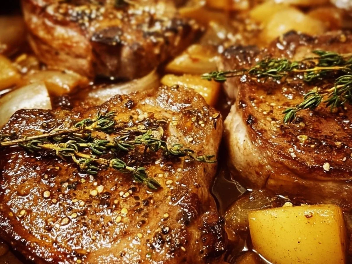 Crock Pot Apple Lamb Chops: Tender Sunday Dinner - Image 1