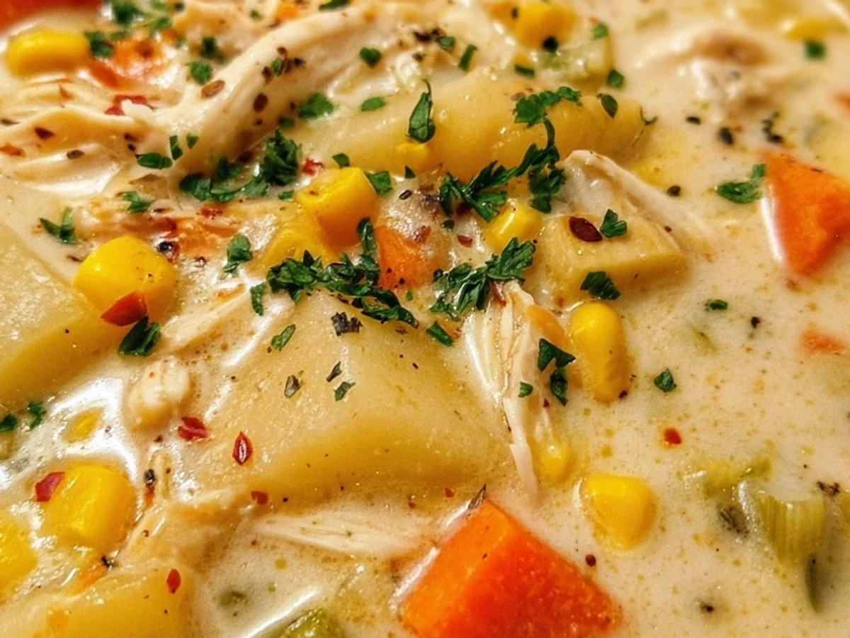 Crockpot Chicken Corn Chowder: Creamy & Easy Slow Cooker - Image 1