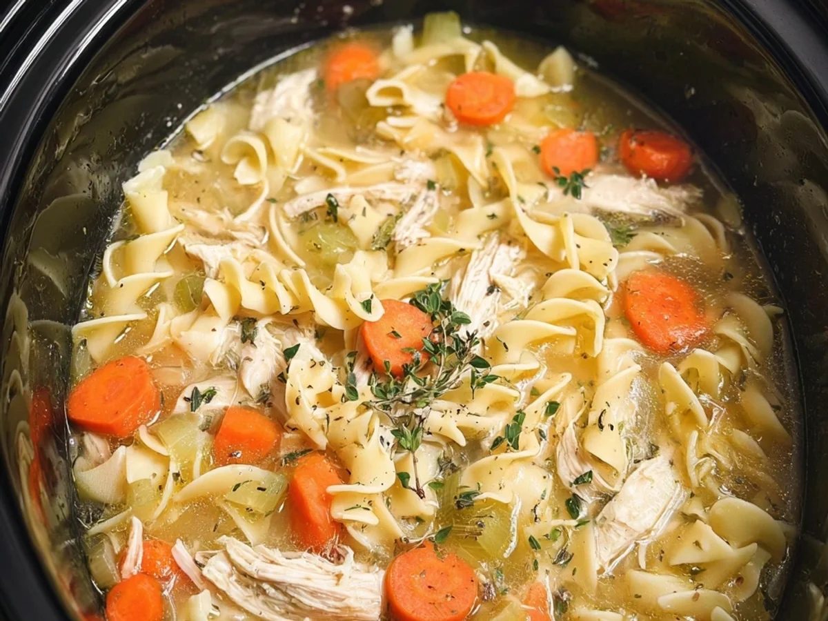 Crockpot Chicken Noodle Soup: Easy Homemade Recipe - Image 2