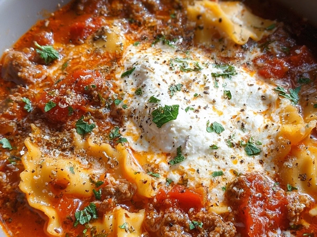 Crockpot Lasagna Soup: Rich Italian Flavors, Easy Dinner - Image 2