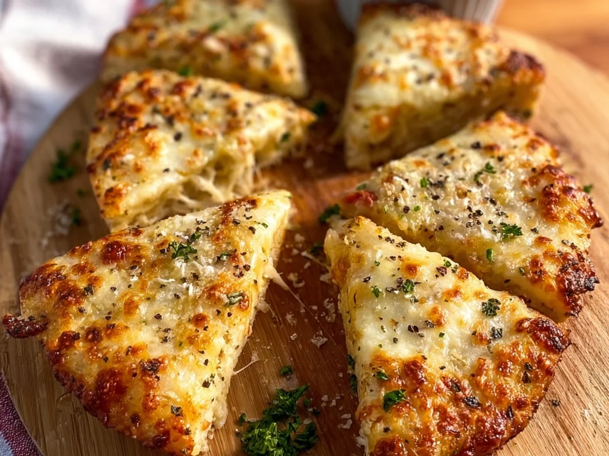 Easy Air Fryer Cheesy Tortilla Garlic Bread: Speedy Snack - Image 2