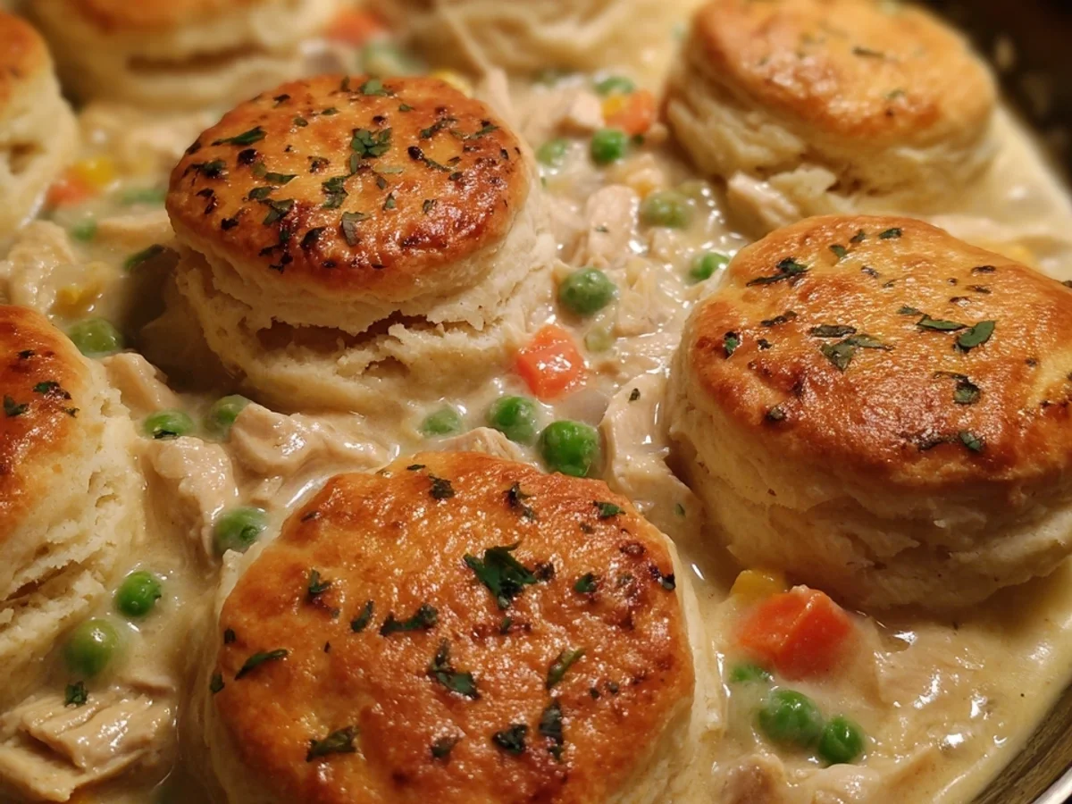 Easy Chicken Pot Pie with Biscuits Recipe - Image 2
