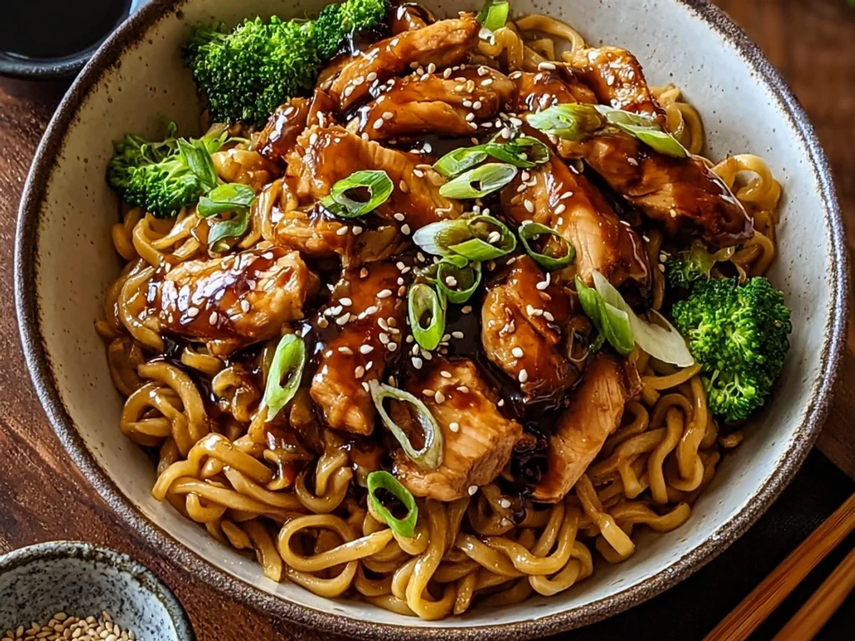 Easy Chicken Teriyaki Noodles Recipe: Quick Weeknight Meal - Image 1