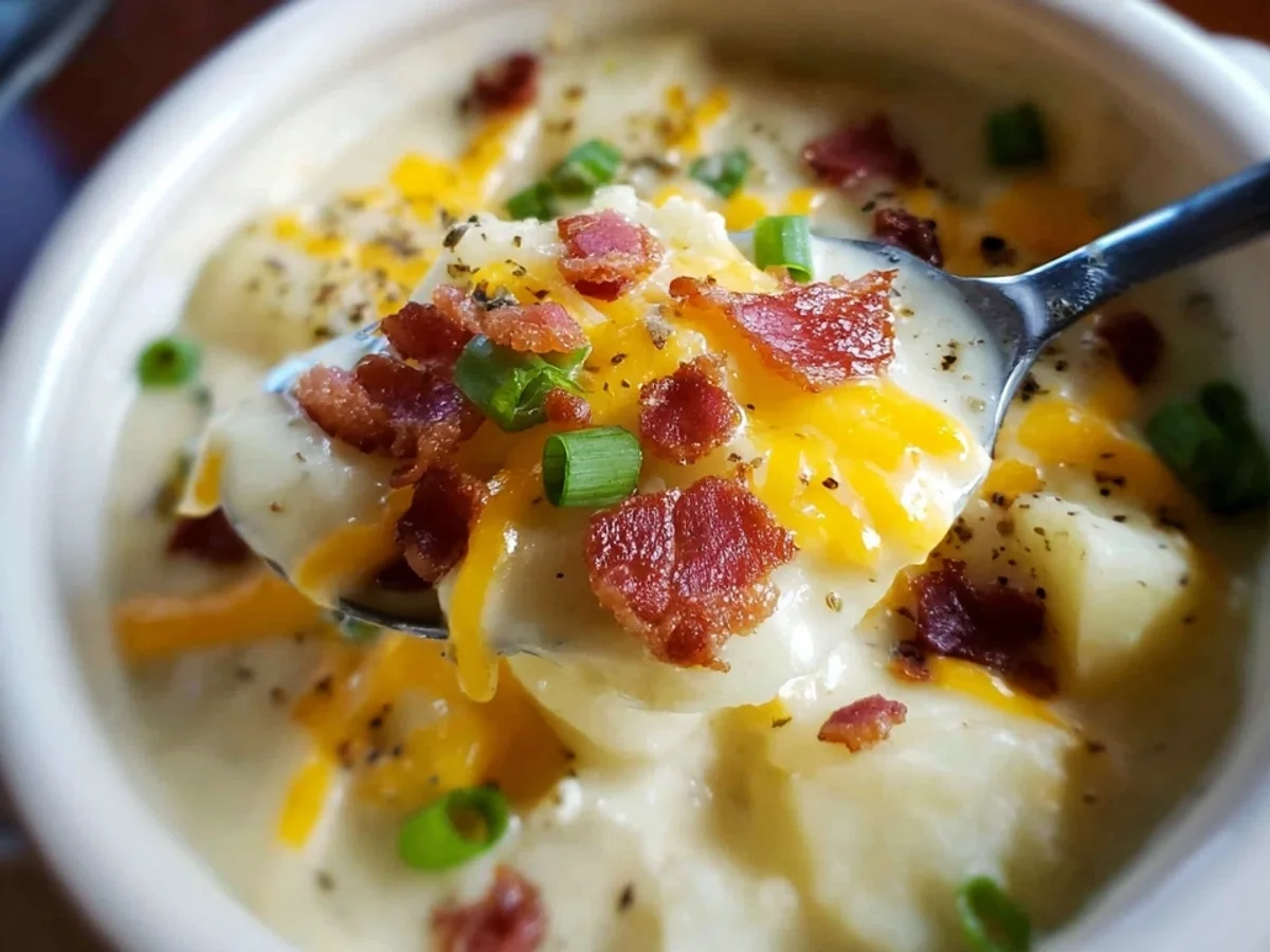 Easy Creamy Crockpot Potato Soup - Image 1