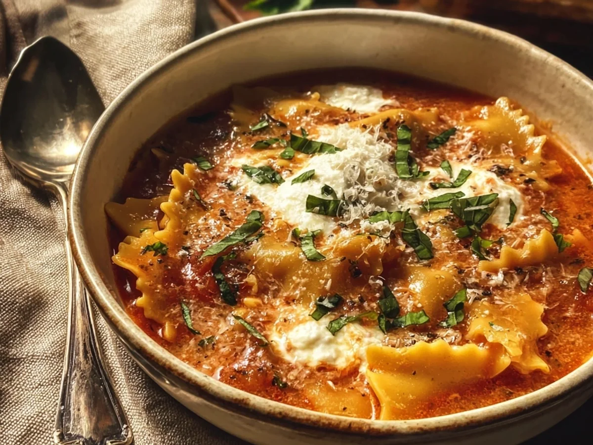 Easy Creamy Lasagna Soup: A Satisfying Dinner - Image 2