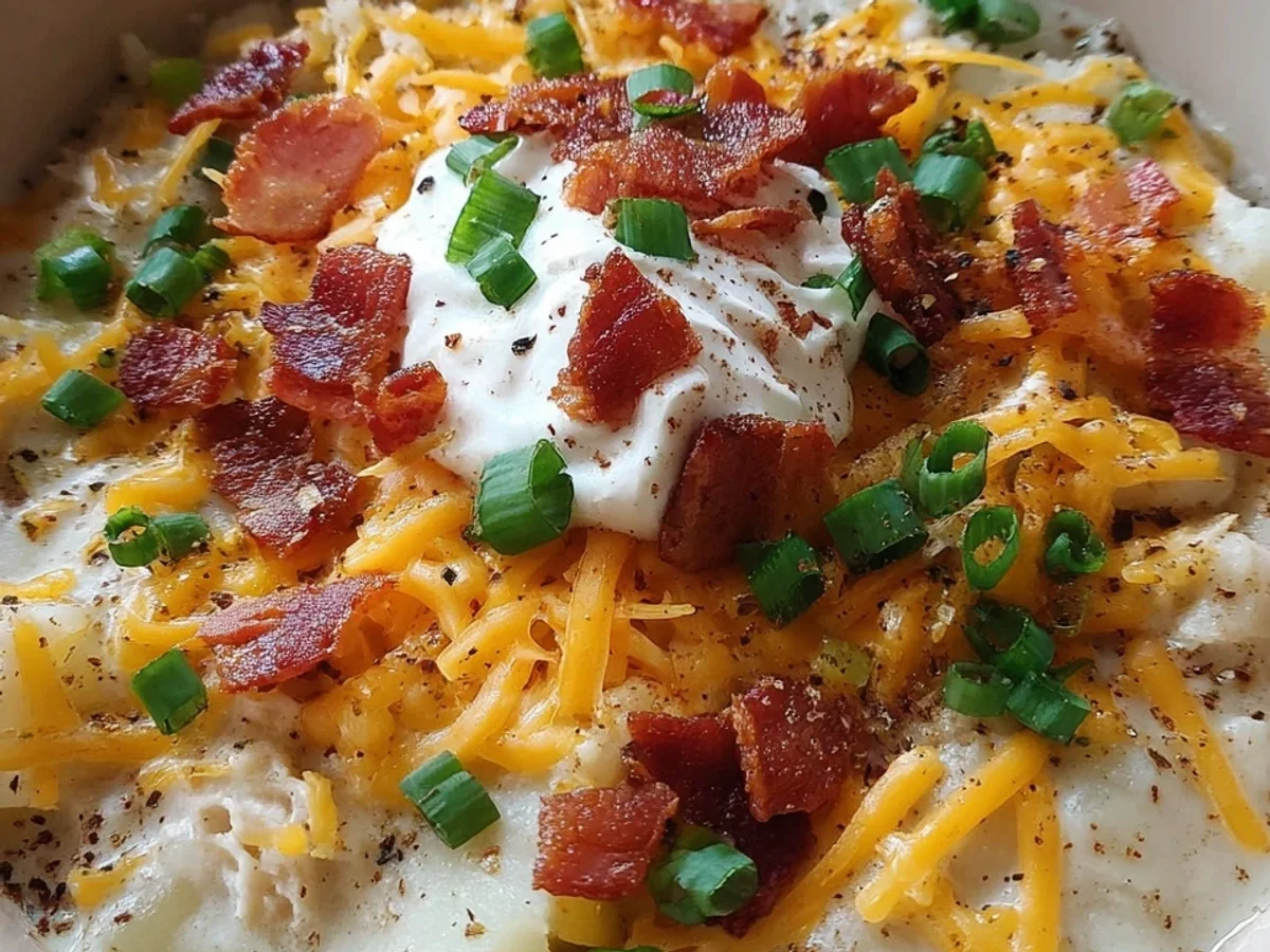 Easy Crockpot Loaded Baked Potato Soup Recipe - Image 2